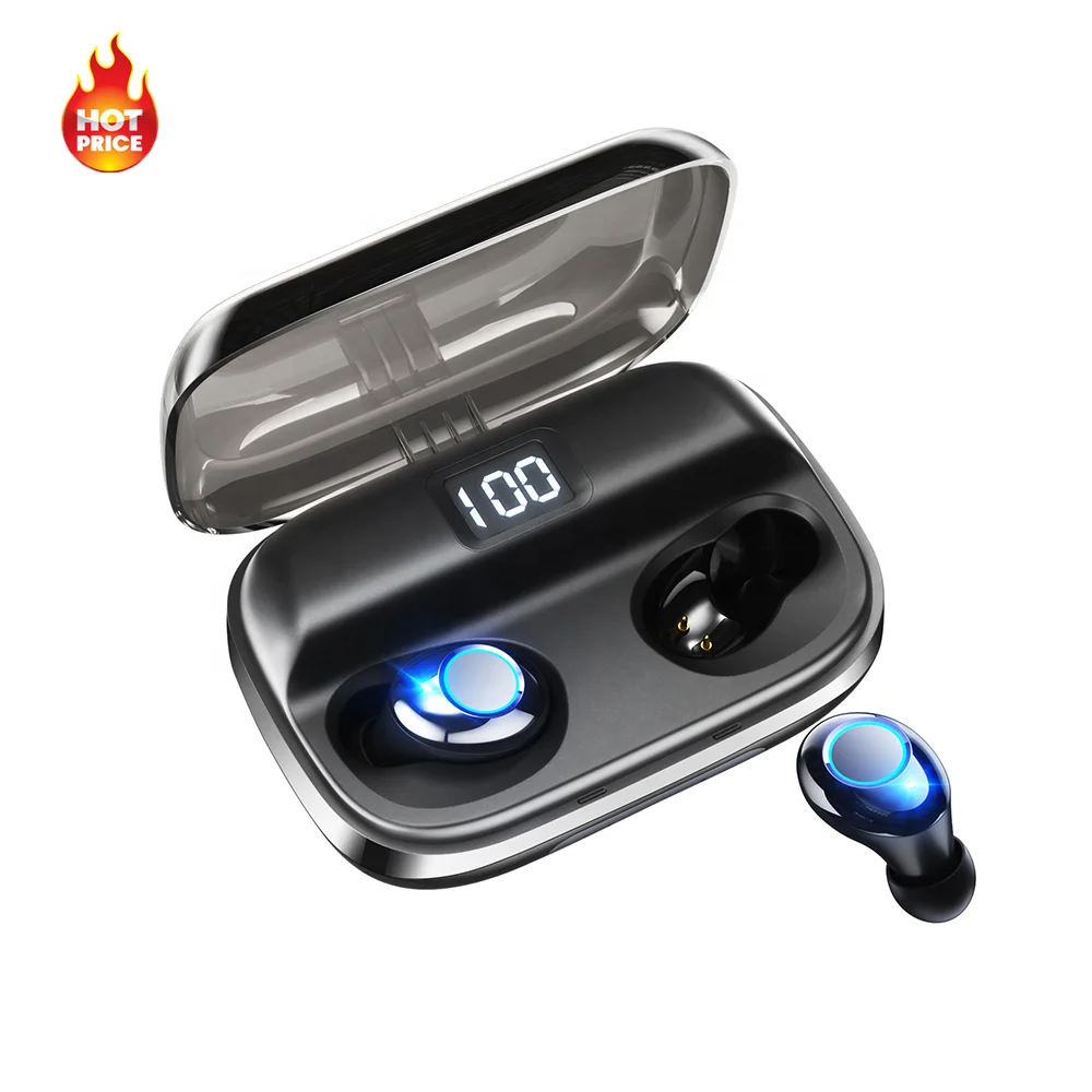 Amazon TOP TWS T8 T10 водонепроницаемые беспроводные наушники-вкладыши с зарядным футляром 2200 мАч