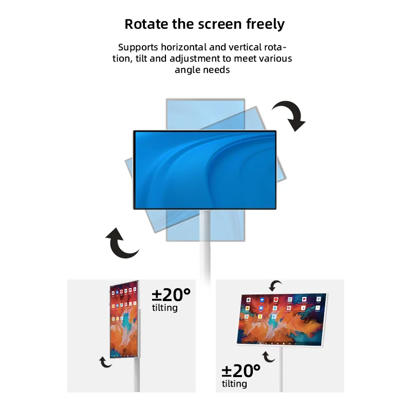32 Inch 4k Screen Interactive Camera 2160p 144hz Mobile Smart Tv 21.5 Inch Portable Tv Android