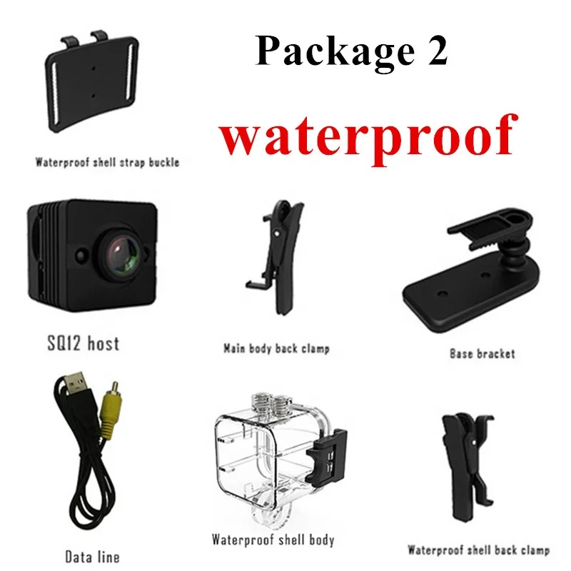 SQ12 Mini camera 1080P small camera Wide Angle Waterproof cam Camcorder DV Mini video Sport Night Visio camera micro