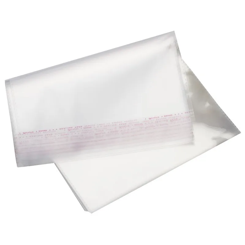 Factory Price Transparent Clothing  Custom Packaging Plastic Cellophane Opp Bag Printing With Self Adhesive