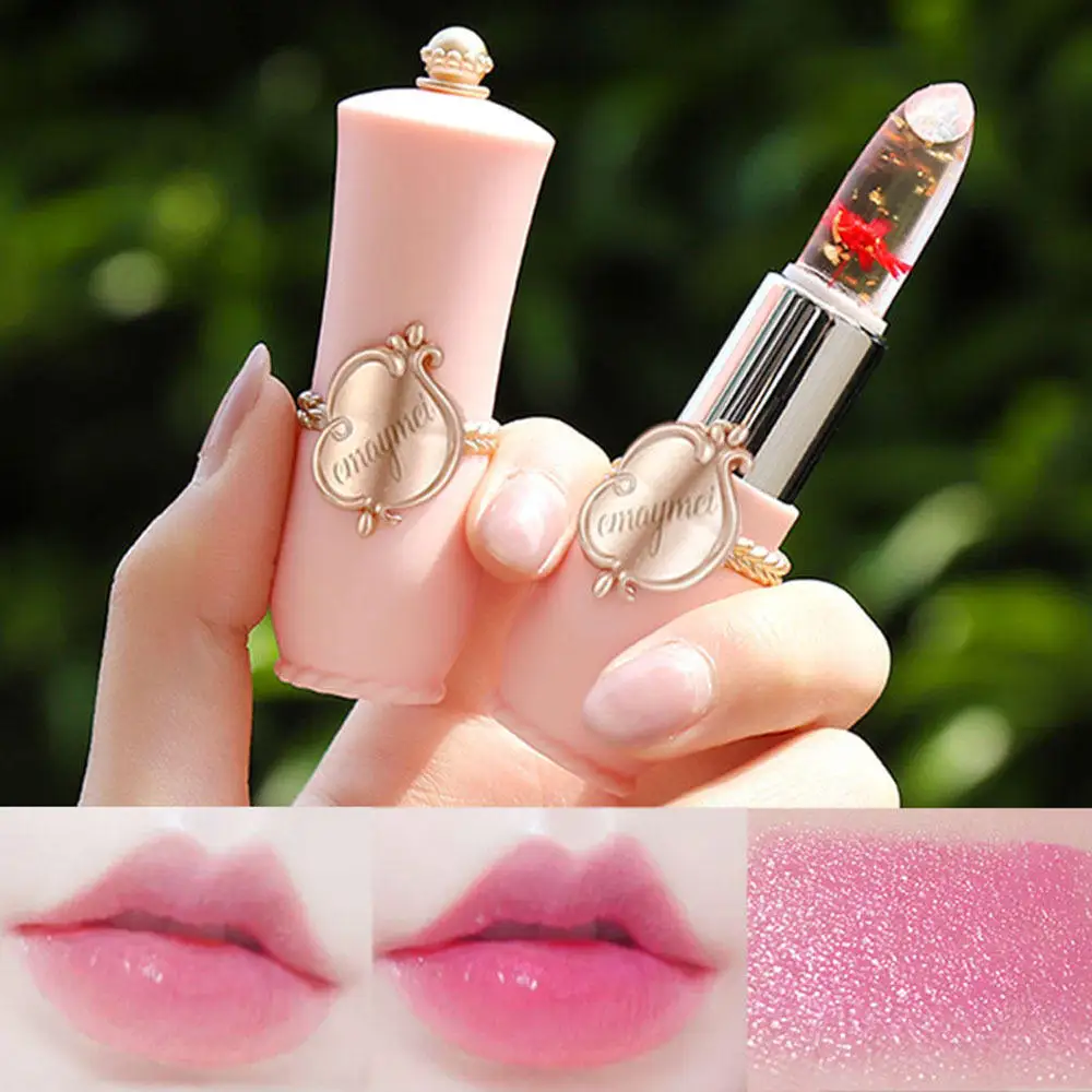 Factory Wholesale makeup lipstick Vegetarian Flortte Jelly Cute Magic lipstick color change