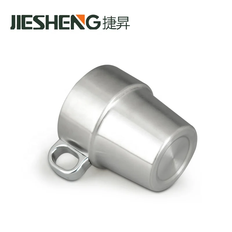 Stackable Custom Logo Double Wall Espresso Cup Set Stainless Steel Coffee Cup with Rack