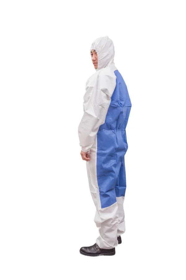 PPE Painter Spray Asbesto SMS Waterproof Hazmat Suit Paint Gown Red Type 56 PP PE Medical White PPES Disposable Overall Coverall