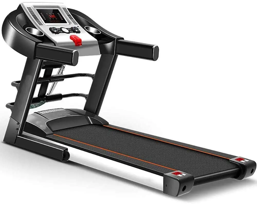 Treadmill 1.0HP Walking Treadmill Jogging Machine with Remote Control Shock Absorption LED Display for home Fitness