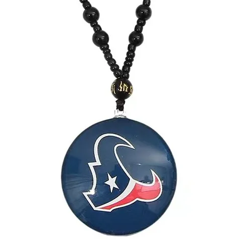 Best selling Custom Dallas Cowboys Chiefs Baseball team logo sports pendant necklace bead chain sweater chain