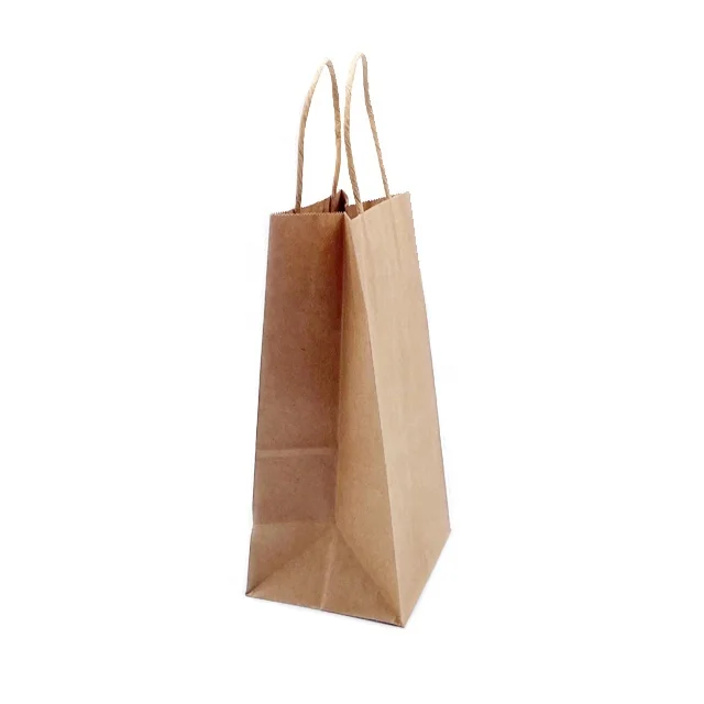 Paper Bag Customise Shopping Package Kraft Paper Bag With Yours Own Logo and size Free Samples