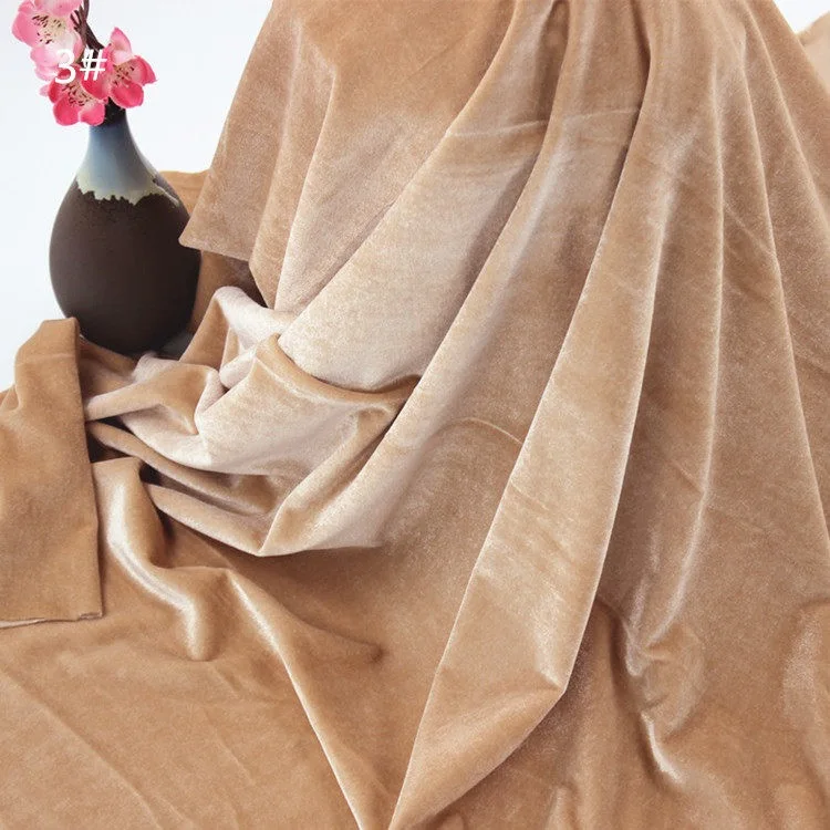 Polyester spandex Velvet dress stretch velvet Christmas jewelry box Cushion Cover velvet sofa set