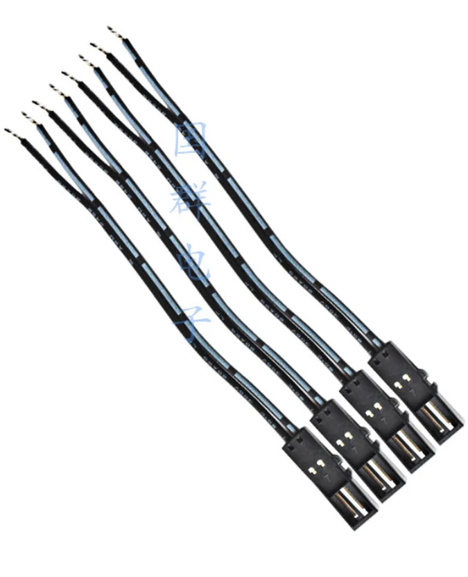 DuPont 2468 row cable black injection white 24AWG 2P automotive cable terminal harness processing custom