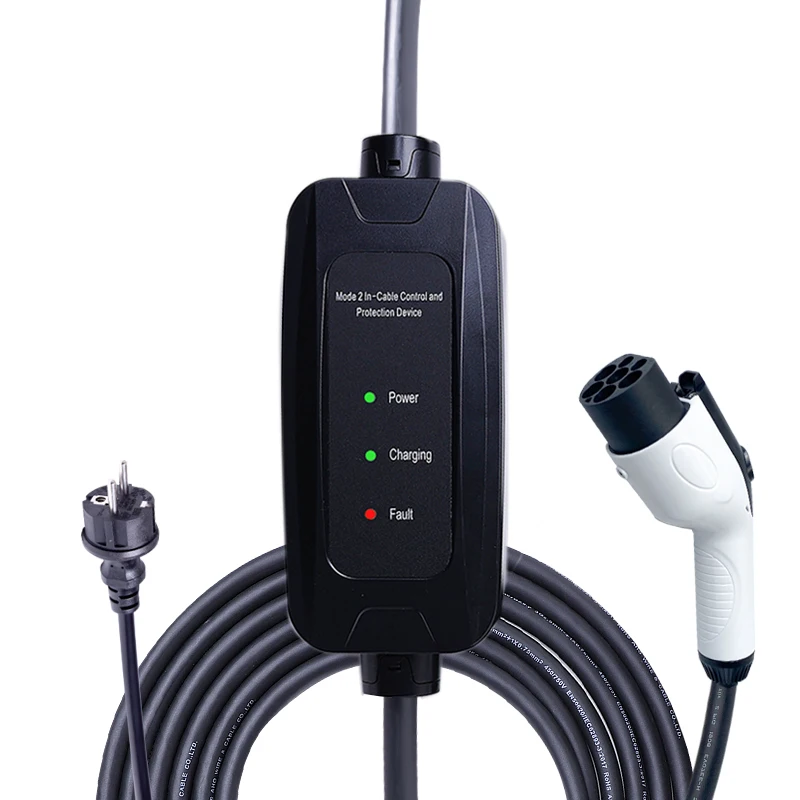 16A 3.7KW 220V AC GBT EV Level 2 Portable Charger For Electric Car ID4 ID6