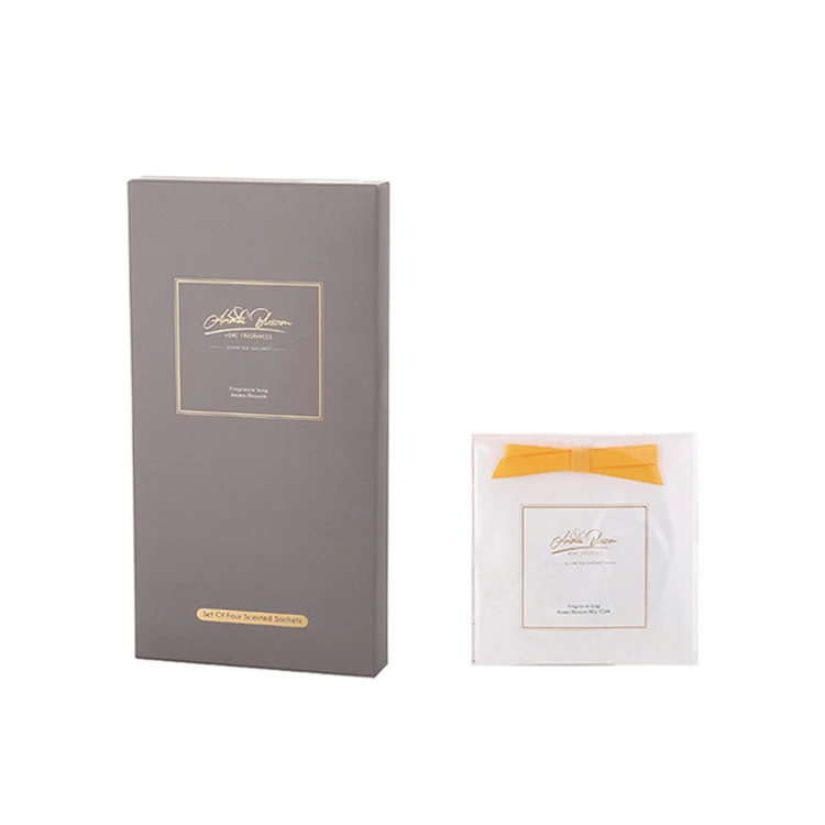 Factory Price Vermiculite Stone Fragrance Envelop Sachet Aroma Long Lasting Paper Sachet With Hanging Hook