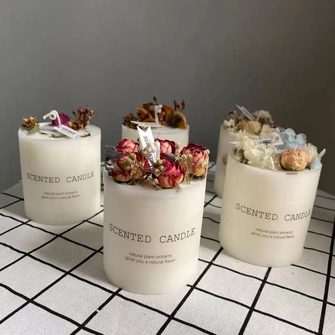 sample option wholesale handmade private label scented candle/candel