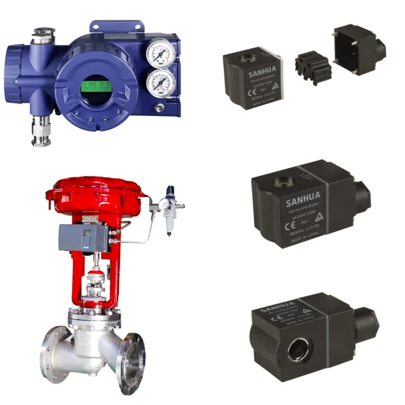 Schneider Foxboro SRD960 Valve Positioner and Delixi Solenoid SMC Filter Pressure Reducing Valve