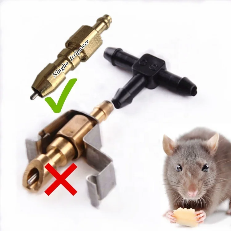 High Quality Brass Water Nipple Drinker for Mouse Rice Rodent Animal