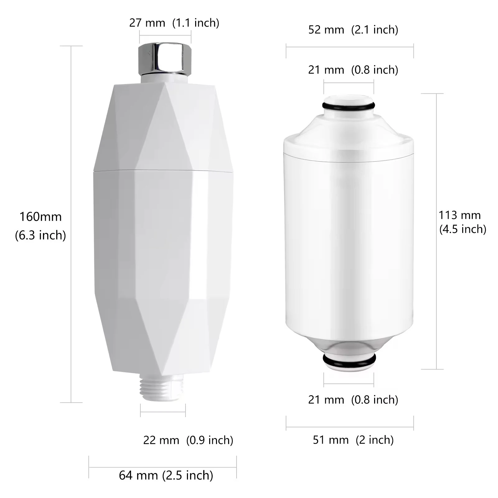 New Design Vitamin C Removing Chlorine Shower Filter Vitamin C Shower Filter Shower Filter Portable Tap Water Purifier for Bath