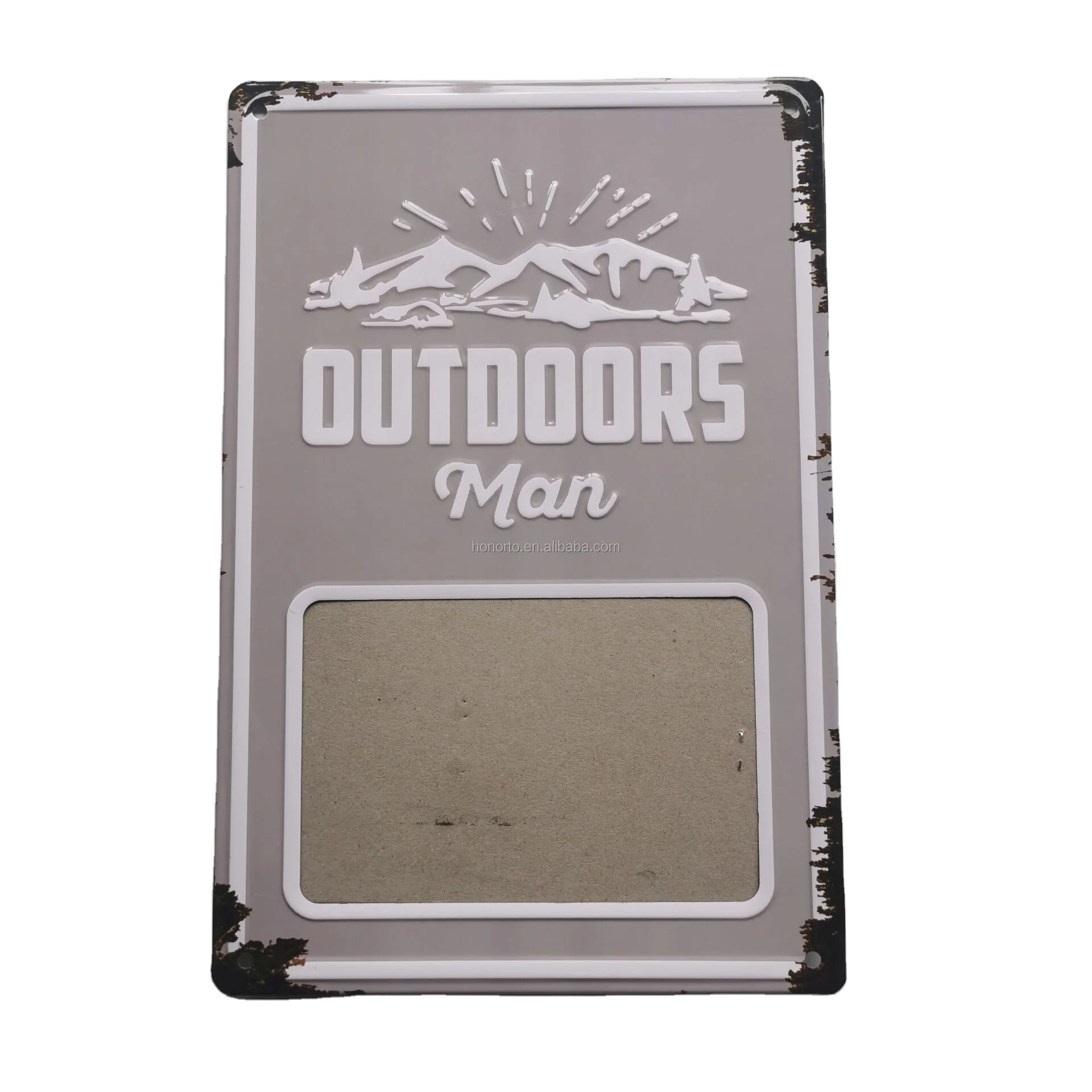 Factory direct desktop or wall hanging photo frame changeable menu of tin sign