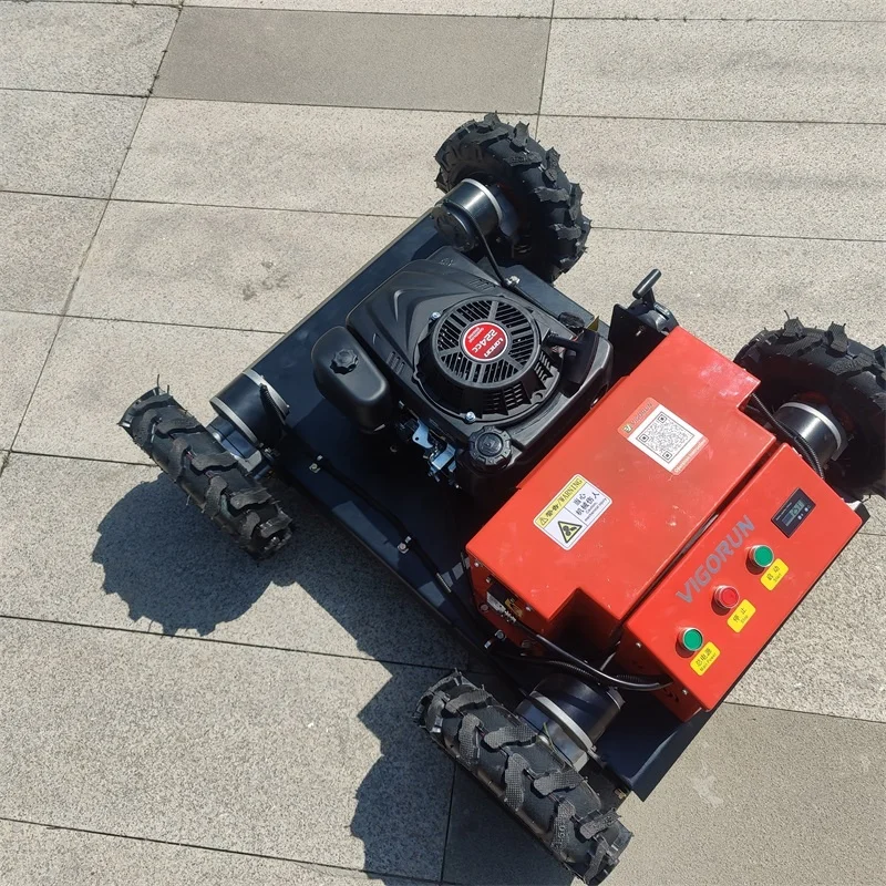 Высота резки бензина 1-18 см регулируемая низкая потребляемая мощность RC гусеничная газонокосилка