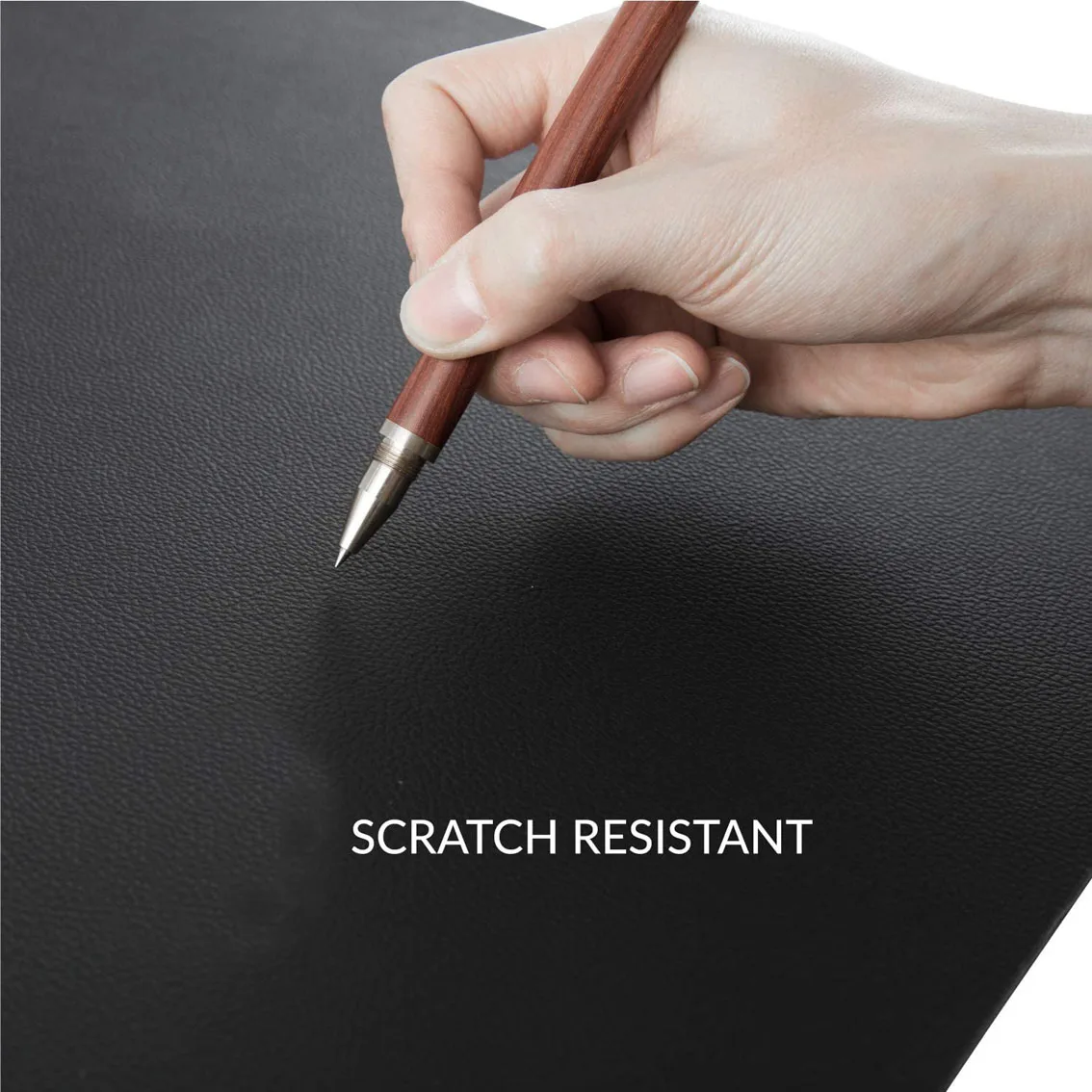 Mouse Pad Smooth Surface Soft Waterproof PU Leather  desk pad  Home Office Desk Mat Protector