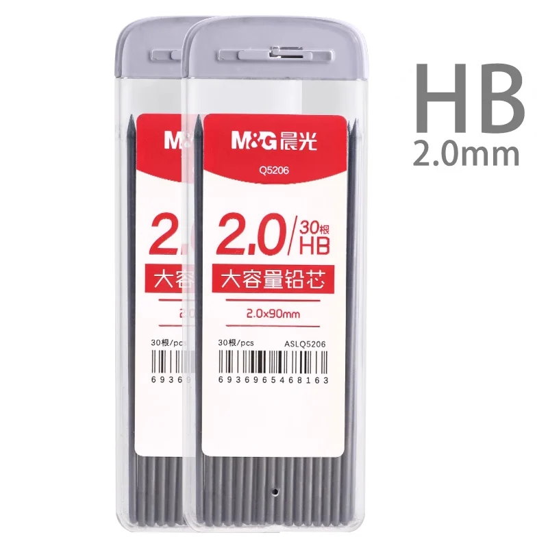 Safe and Convenient Graphite Automatic Pencil Replacement Refill 2.0mm Writing Width