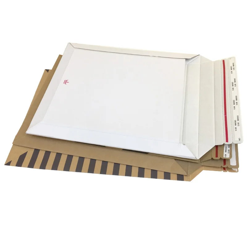 Custom Padded Corrugated Paper Envelopes Packaging Factory Shipping Mailer Cardboard Envelopes with Tear Line