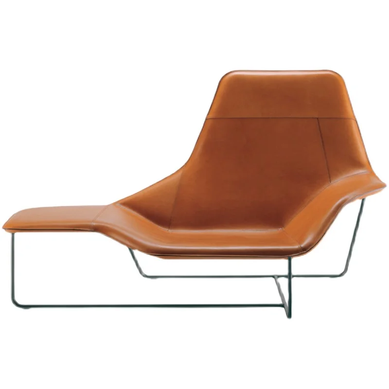 Modern designer furniture Zanotta Lama leather chaise lounge chair By Ludovica And Roberto Palomba