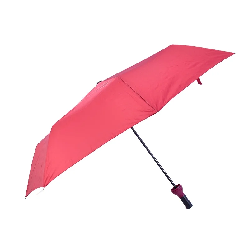 Chinese factory price wholesale 21inch*8k red color bottle umbrella 3 fold umbrella for sale