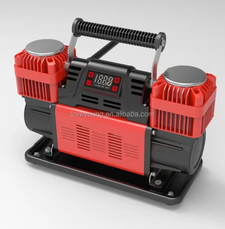 Digital air compressor Double cylinder  300PSI for car auto pump portable air compressor for car portable