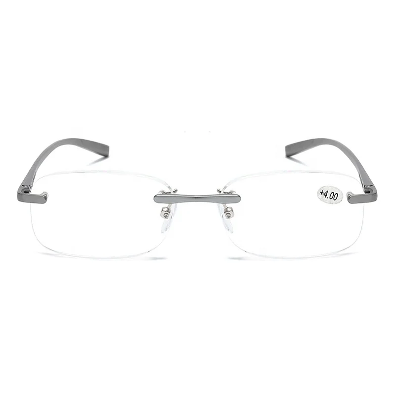 Manufacturers supply aluminum-magnesium reading glasses for the elderly rimless men and women trimming reading glasses titanium