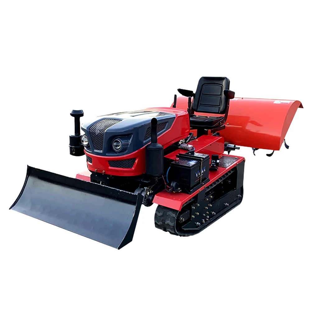 Low-Consumption crawler tractor agricultural cultivator 35hp tracked remote controlled tractor