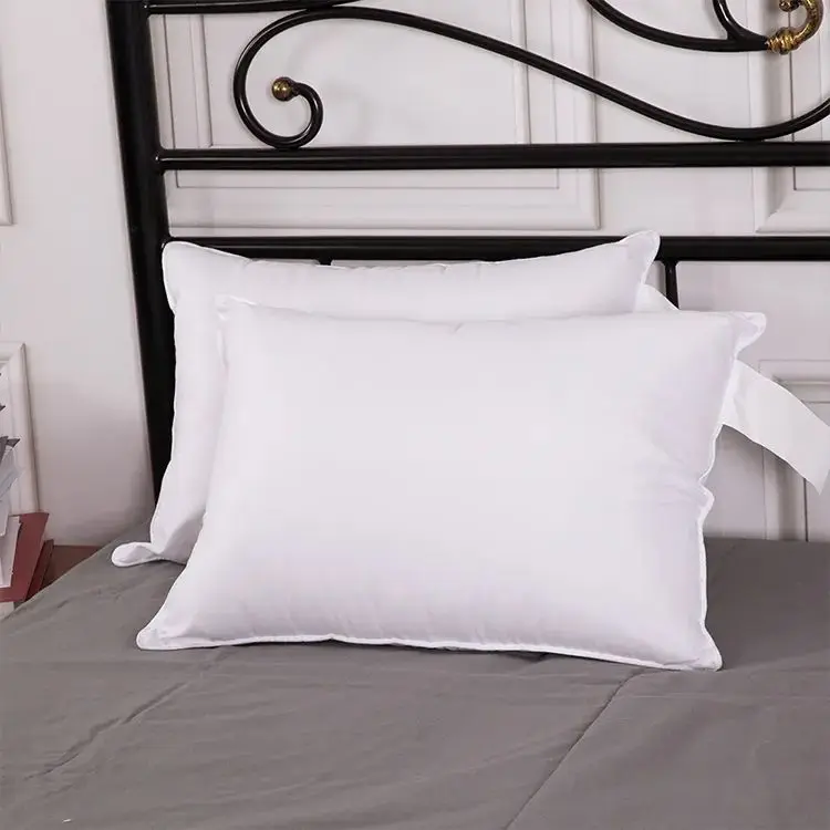 New Custom Quilted Solid White Home Sleeping 100% Polyester Microfiber Bed Throw Pillow