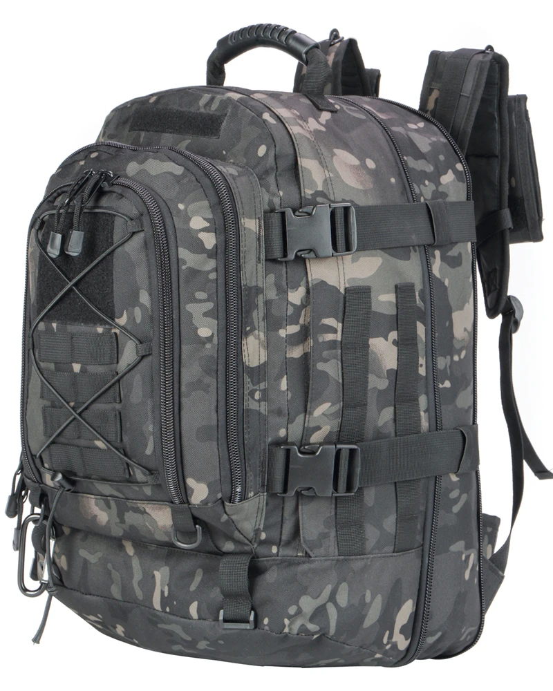
Water resistant molle assault 39-64 L Outdoor 3 Day Expandable Military Sport Camping Hiking Trekking Bag Tactical Backpack 