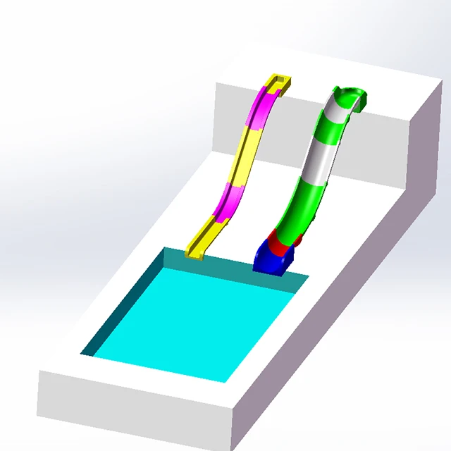 Manufacturing Pool Water Slide for Backyard Swimming Pool /Home Pool