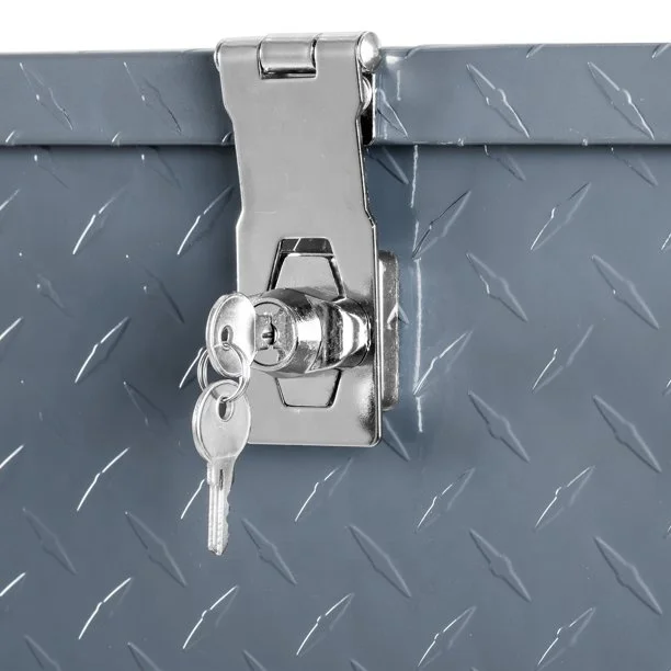 Diamond Plate Aluminum Pickup Truck Tool Box, Customized Metal Storage Tool Box For Trailer