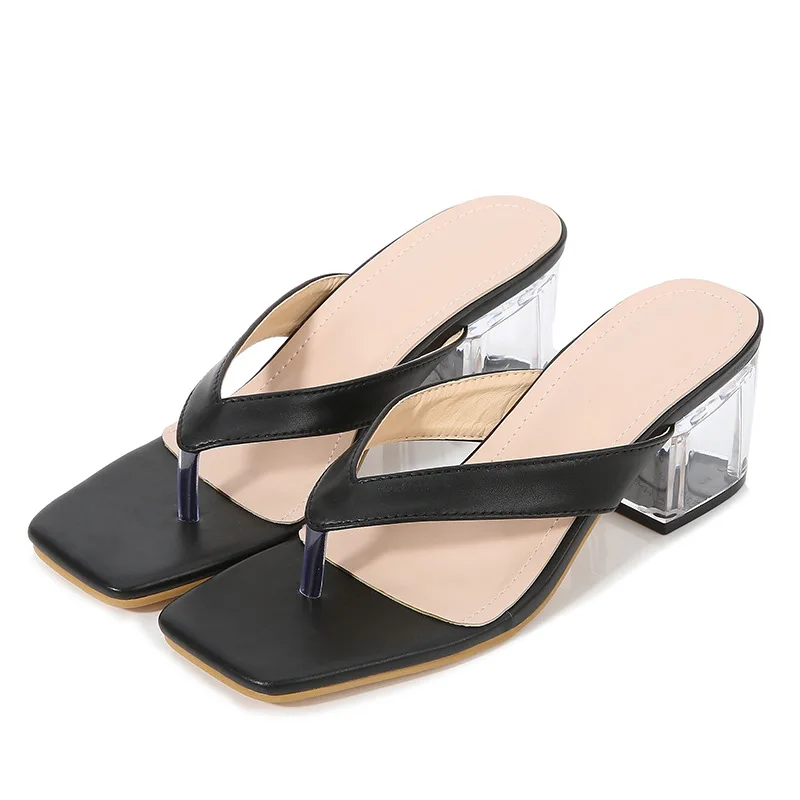 CSS101 Hot sale slippers women shoes shoes snakeskin pattern transparent with sandals for women