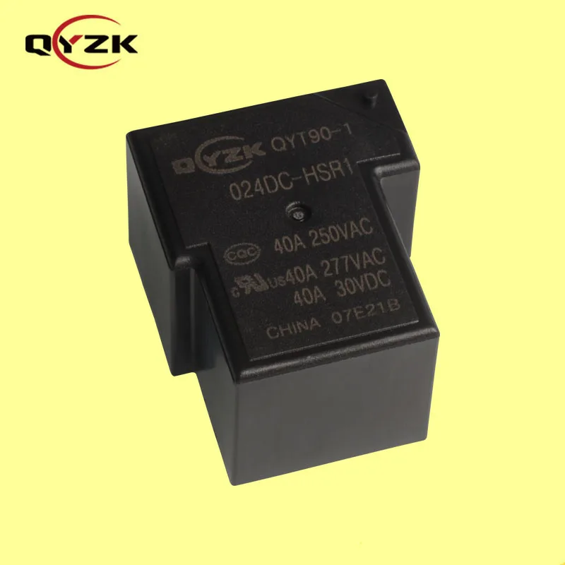 New product 24v 40a relay QYT90 small power relay 0.9W 4 pin special electromagnetic power relay for smart home
