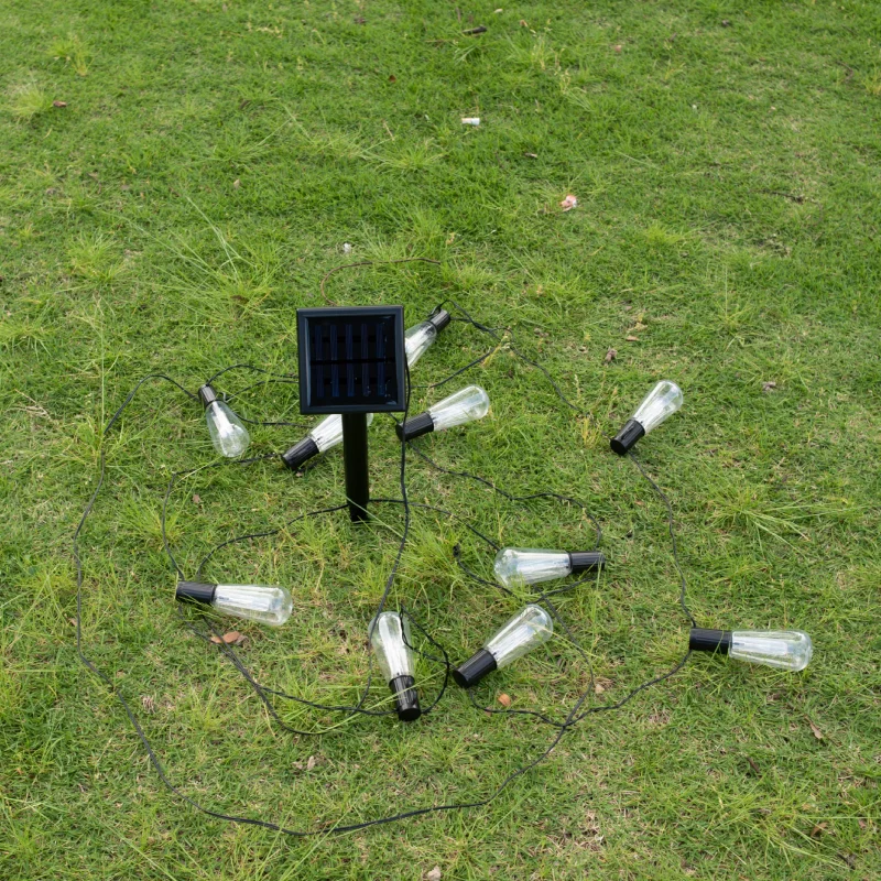 2022 Hot Sale Commercial Party Wedding Patio Decor 3000k Solar String Lights Garden IP44 Waterproof