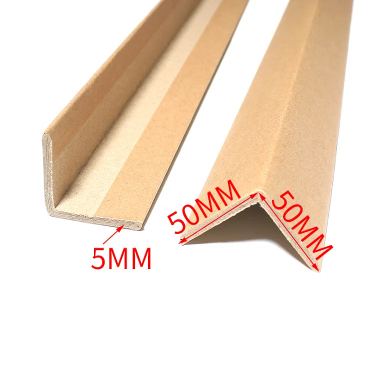 ECO friendly L Shape Paper Brown Kraft Paper Edgeboard Paper Cardboard Corner Protector Edge Board Protection