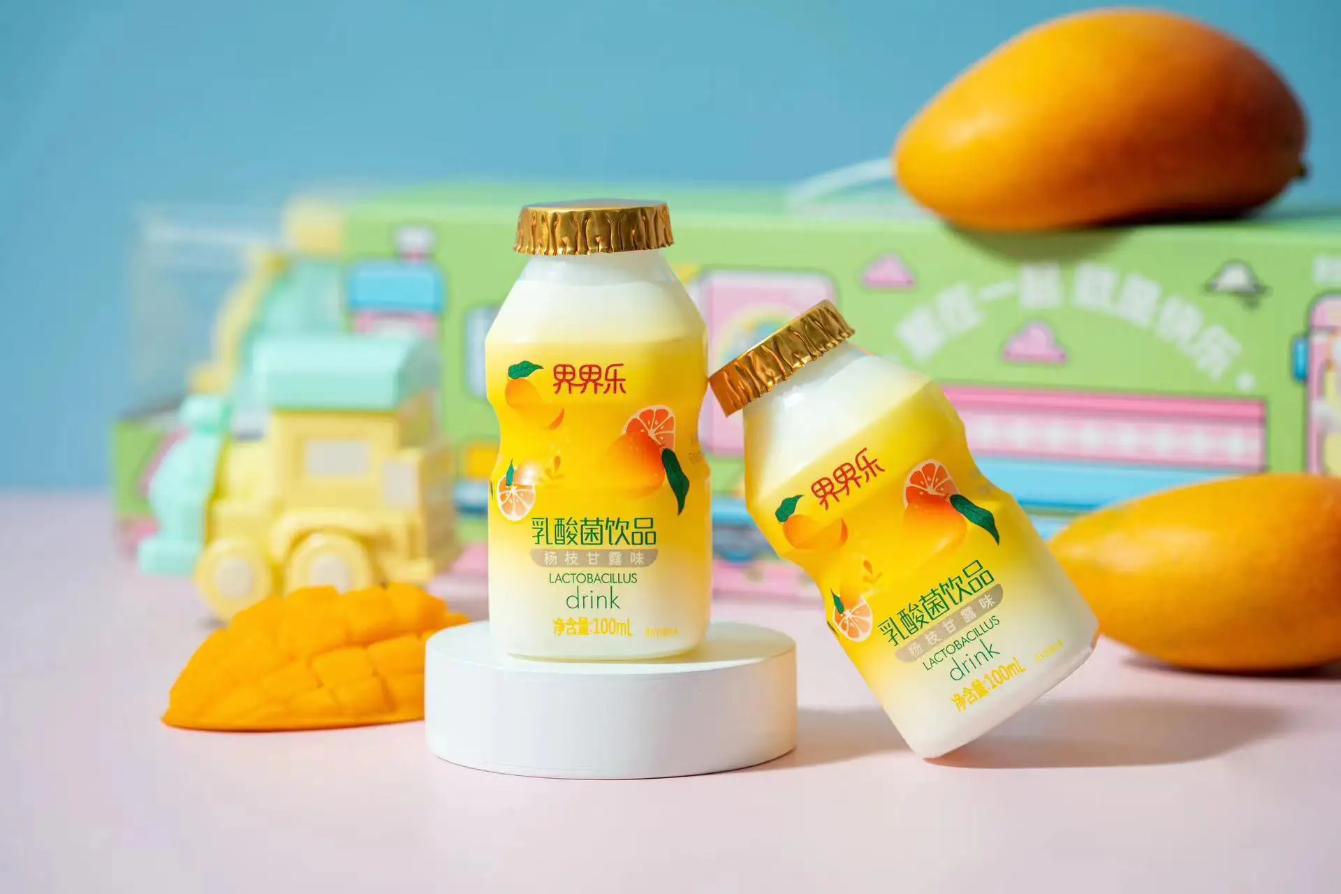 Viloe Life Soft Drink Chilled Mango Sago Cream with Pomelo Flavored Lactobacillus Drink