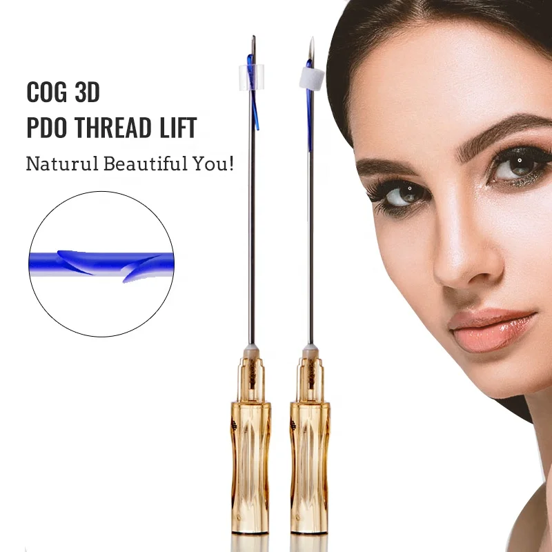 Deenora ce certification Hilos face nose lifting cannula cog barbs 3D 4D 6D 21G 19G pdo thread