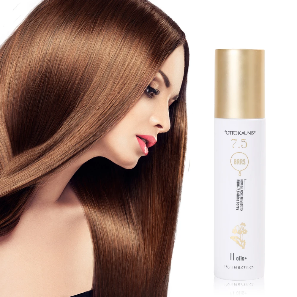 Wholesale Private Label OTTO KAUNIS Salon Use Anti-Frizz Detangling Hair Oil Spray Infused Keratin 7.5