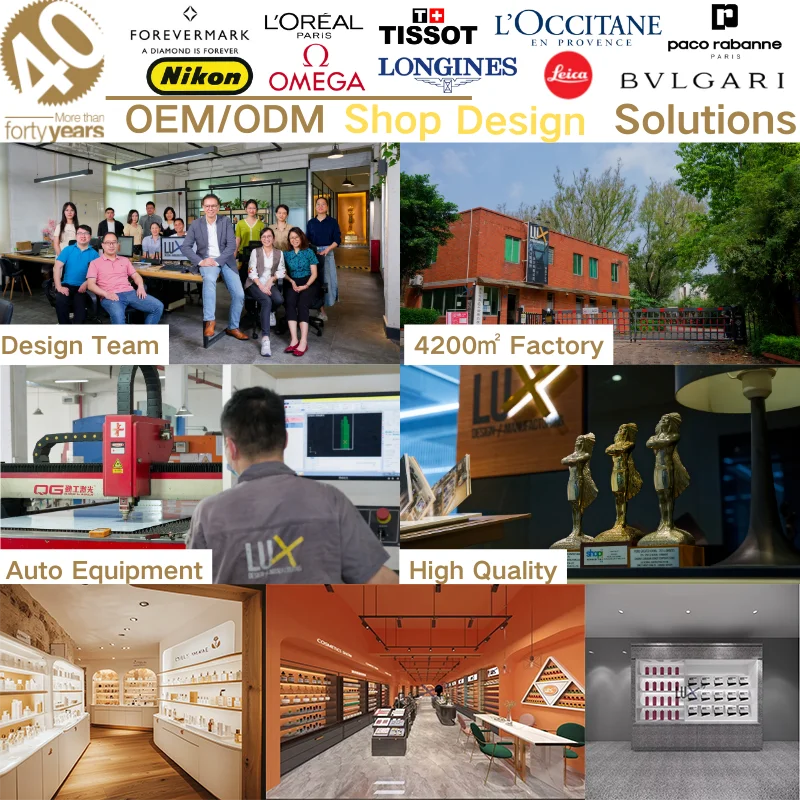 Shopping Mall Skincare Shop Furniture Ajustable Cosmetic Store Display Shelf For Skincare Shop