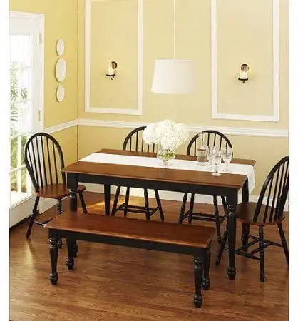 Best Selling BETTER HOMES GARDENS KITCHEN CHAIRS AUTUMN LANE BLACK & OAK