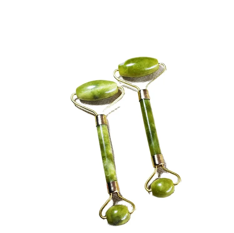 
Wholesale Private Label High Quality Rose Quartz green Stone Massage Skin Care Natural Facial Jade Roller For Face 