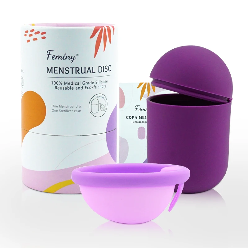 New Design Menstrual Disc and Sterilizer Box Kit Reusable Menstrual Disc for Women