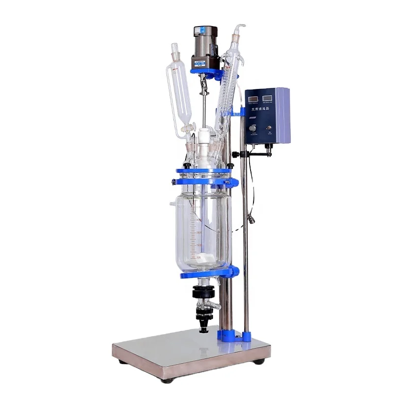 Laboratory Chemical Research Glass Jacketed Reactor Crystallization Filter Reaction