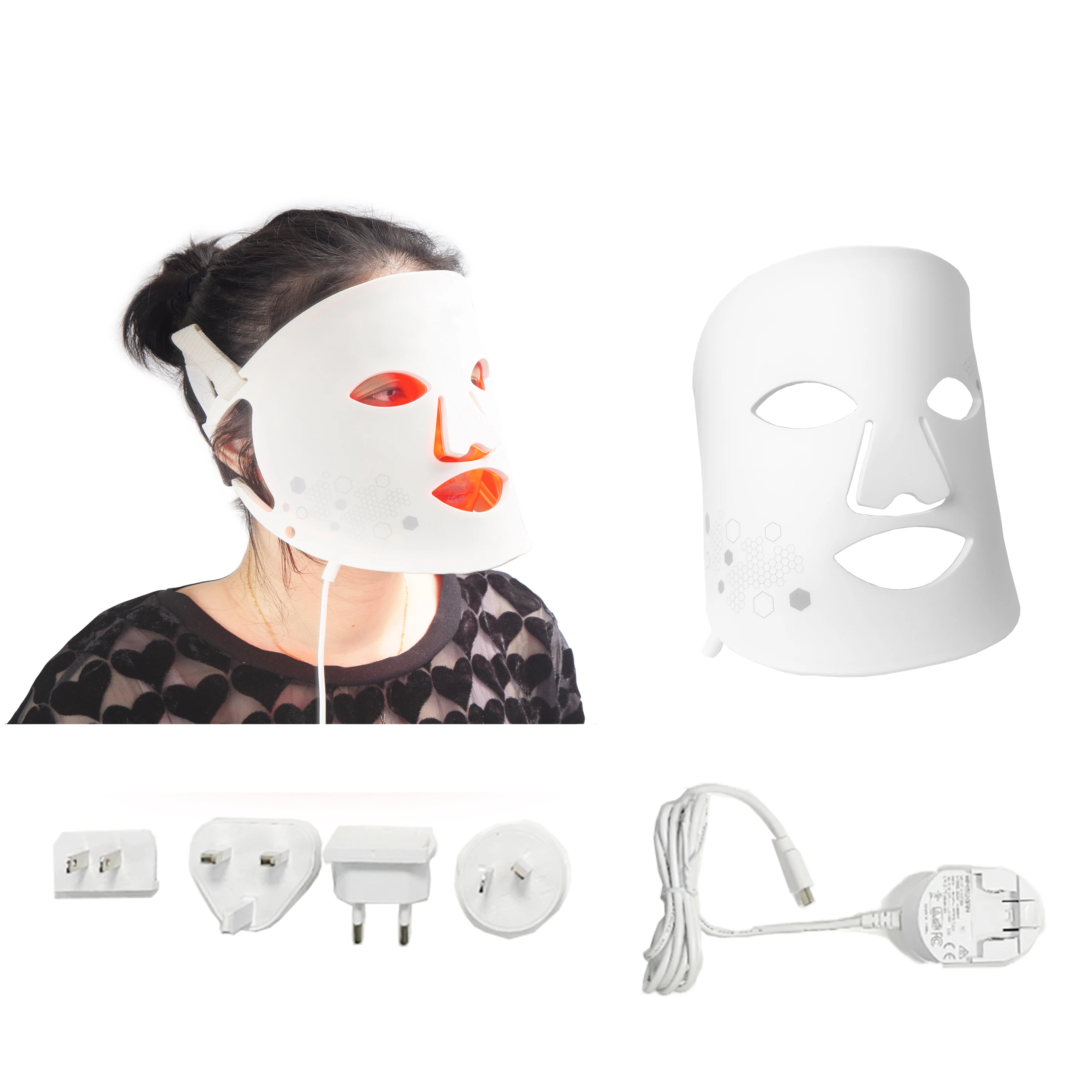Dropshipping Home use Facial Bio Light Therapy Red Infared PDT Light 7 Color Photon Led Face Mask