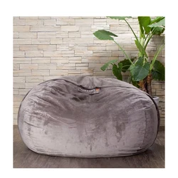 Customized Soft Coffee Bean Bag Sofa Bed Living Room Furniture Velvet Leisure Bean Bag Chair
