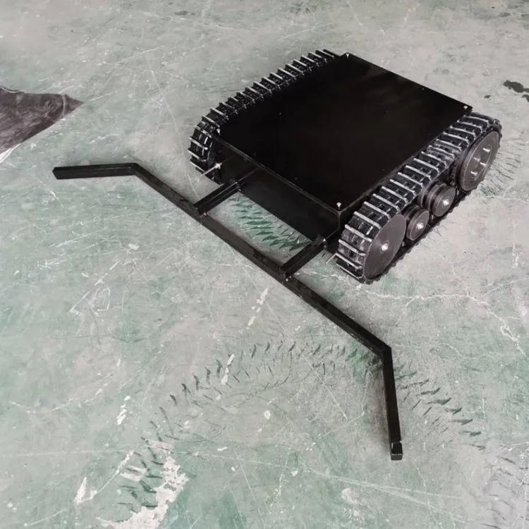 small robot for ball pickng up/rubber track chassis undercarriage
