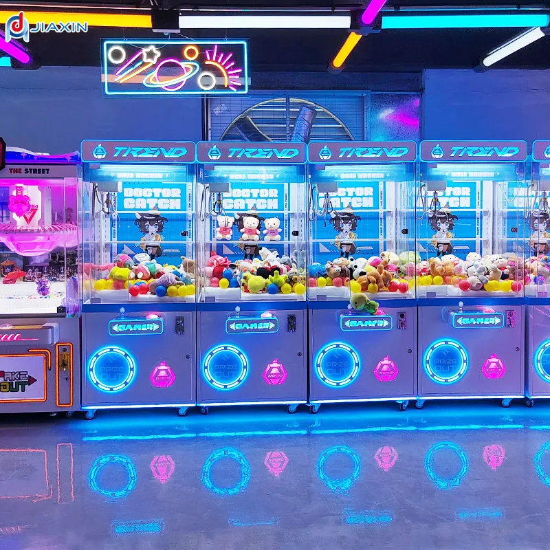 Factory direct coin operated crane machine mini plush toy claw machine kit toy crane mini kids crane machine