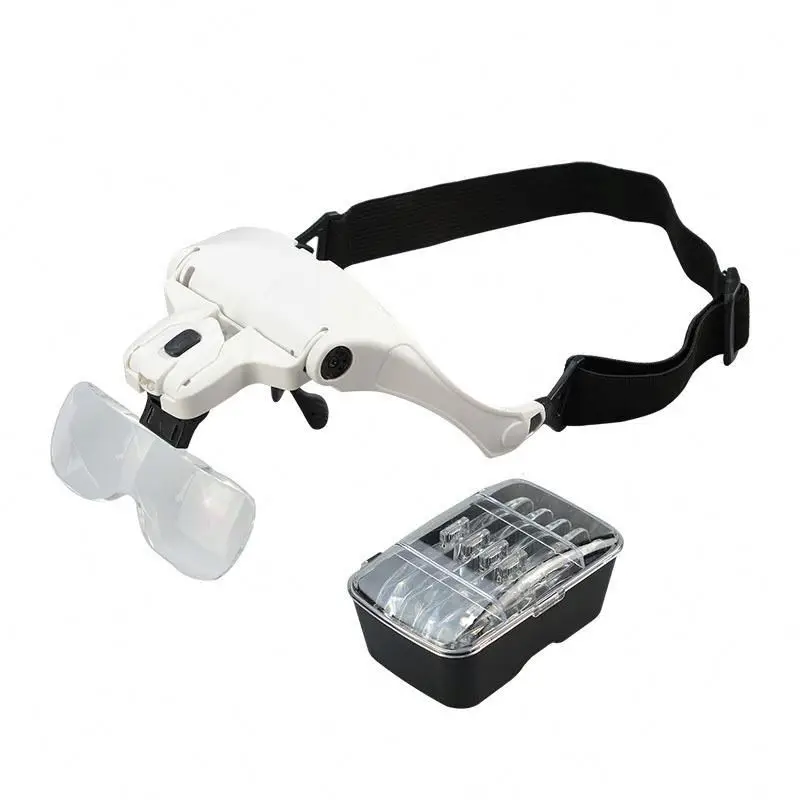 dental magnifier with led light magnifying glasses for eyelash extensions
