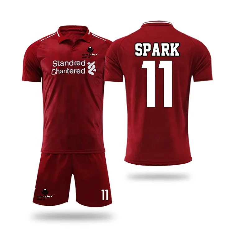 Custom Jerseys Soccer Shirts Football Jersey Quick Dry Polyester Sportswear Men Soccer Wear Set Uniforms